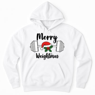 Merry Weightmas Christmas Workout Fun Hoodie