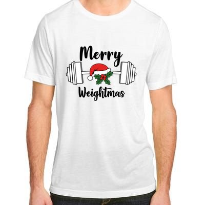 Merry Weightmas Christmas Workout Fun Adult ChromaSoft Performance T-Shirt