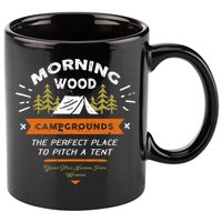 Morning Wood Campgrounds The Perfect Place To Pitch A Tent 11oz C Handle Ceramic Mug