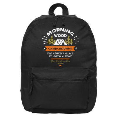 Morning Wood Campgrounds The Perfect Place To Pitch A Tent 16 in Basic Backpack