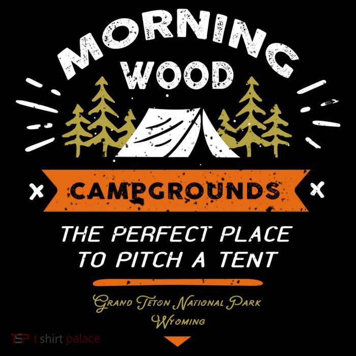 Morning Wood Campgrounds The Perfect Place To Pitch A Tent Mesh Reversible Basketball Jersey Tank