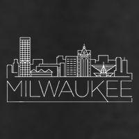 Milwaukee Wisconsin City Skyline Adult Drive Performance Visor