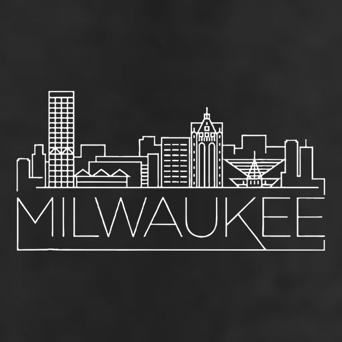 Milwaukee Wisconsin City Skyline Adult Drive Performance Visor
