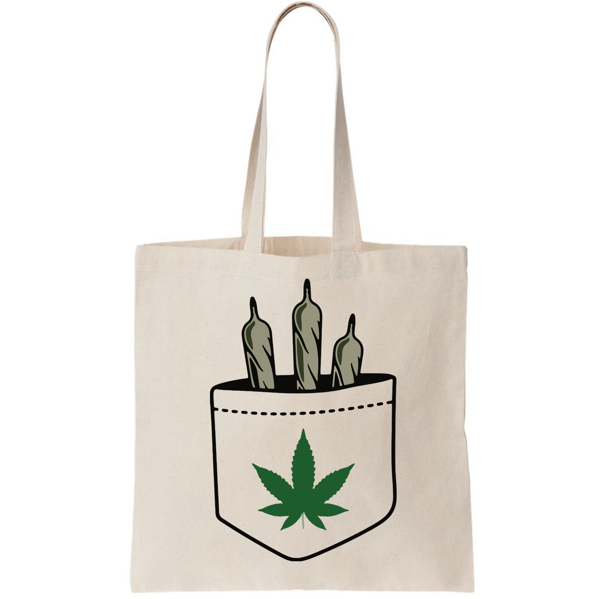 Marijuana Weed Cannabis Leaf Joint Bag