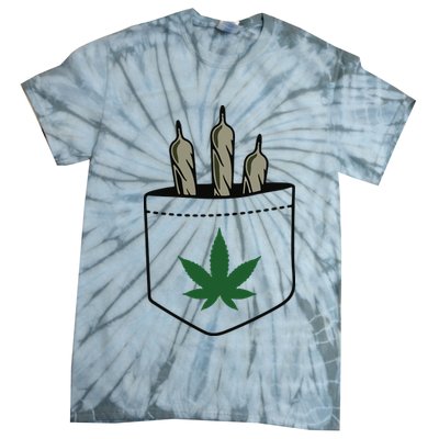 Marijuana Weed Cannabis Leaf Joint Tie-Dye T-Shirt