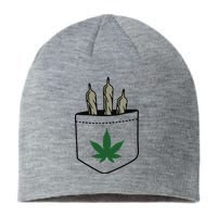 Marijuana Weed Cannabis Leaf Joint Sustainable Beanie