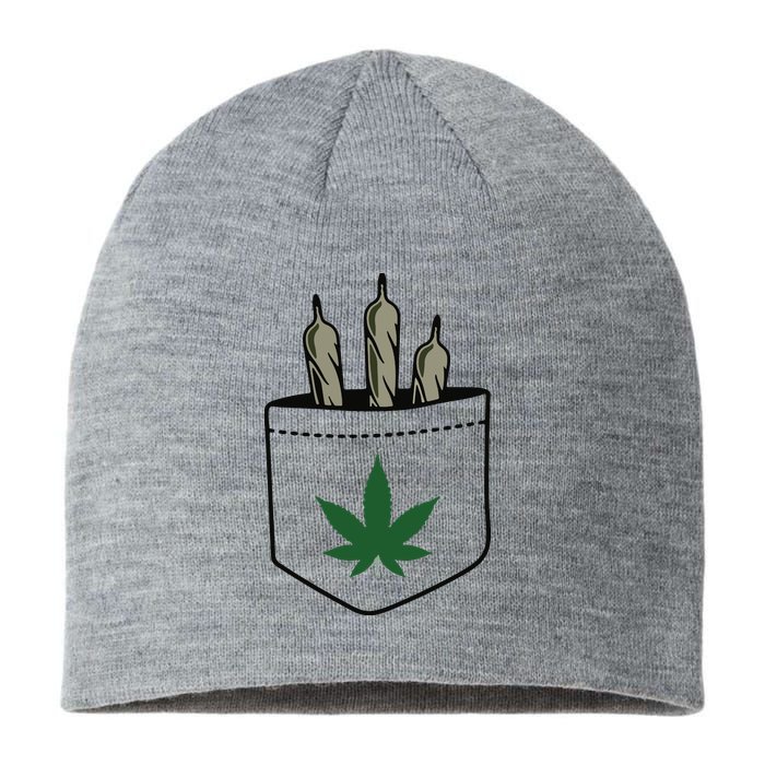 Marijuana Weed Cannabis Leaf Joint Sustainable Beanie