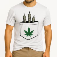 Marijuana Weed Cannabis Leaf Joint Cooling Performance Crew T-Shirt
