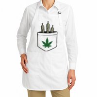 Marijuana Weed Cannabis Leaf Joint Apron