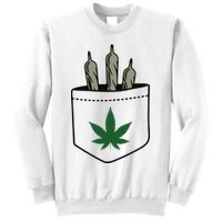 Marijuana Weed Cannabis Leaf Joint Sweatshirt