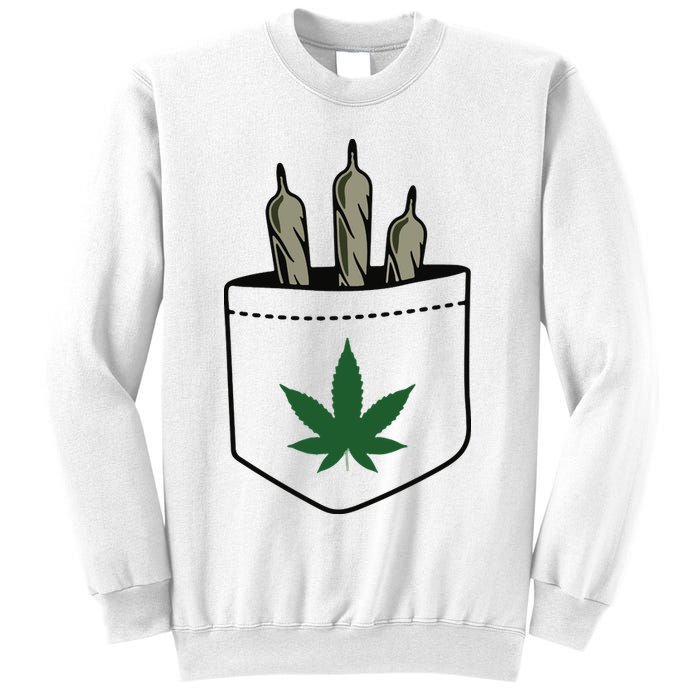 Marijuana Weed Cannabis Leaf Joint Sweatshirt