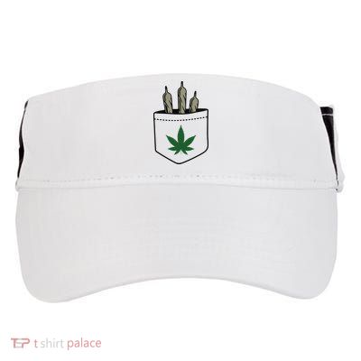 Marijuana Weed Cannabis Leaf Joint Adult Drive Performance Visor