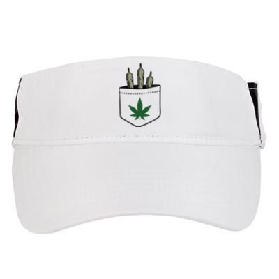 Marijuana Weed Cannabis Leaf Joint Adult Drive Performance Visor