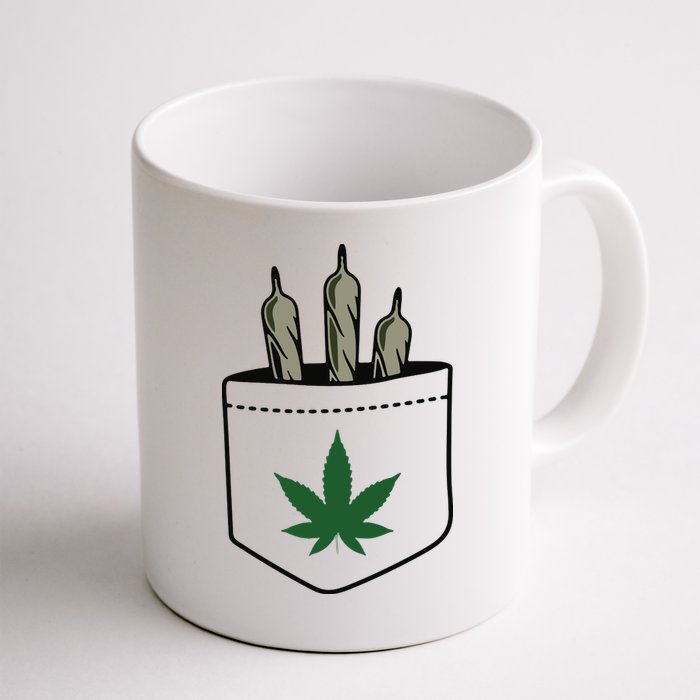 Marijuana Weed Cannabis Leaf Joint Mug