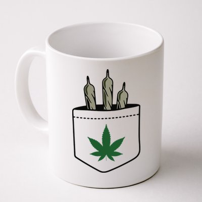 Marijuana Weed Cannabis Leaf Joint Mug
