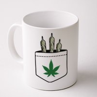 Marijuana Weed Cannabis Leaf Joint Mug