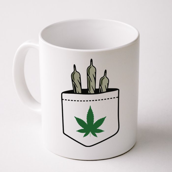 Marijuana Weed Cannabis Leaf Joint Mug