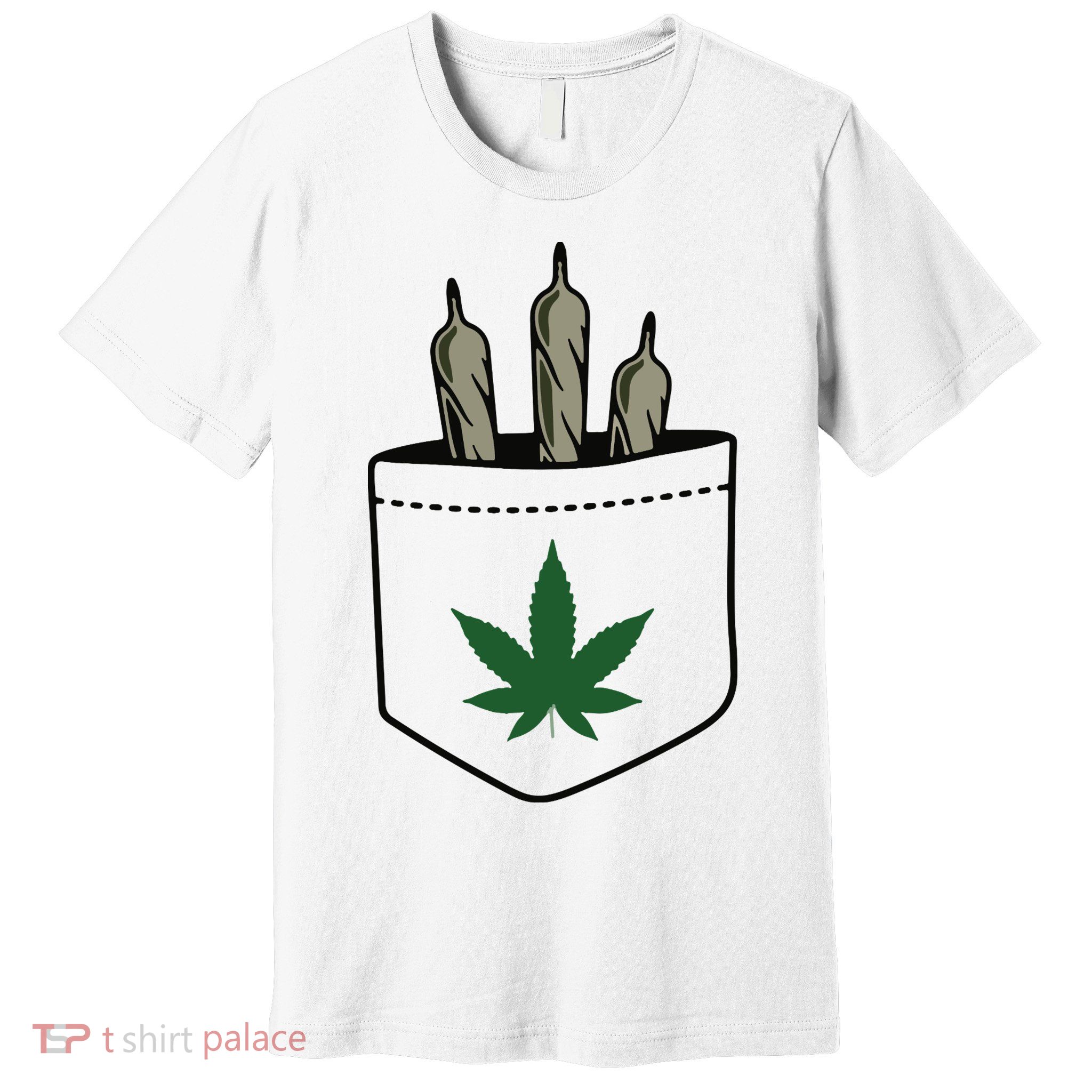 Marijuana Weed Cannabis Leaf Joint Premium T-Shirt