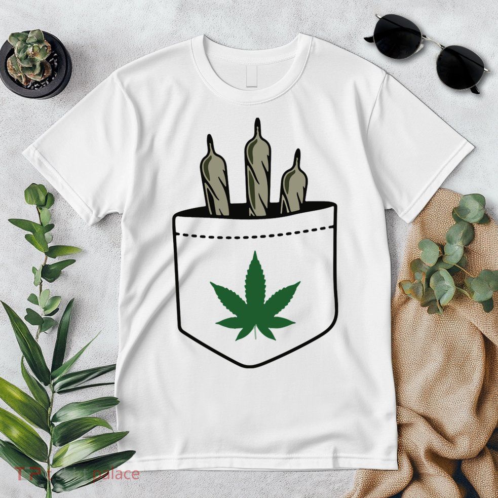 Marijuana Weed Cannabis Leaf Joint Premium T-Shirt