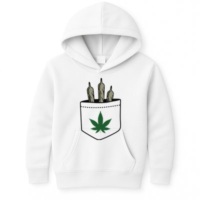 Marijuana Weed Cannabis Leaf Joint Kids Hoodie