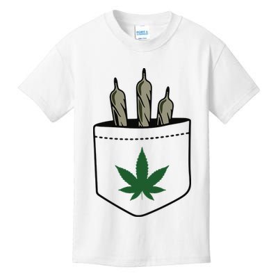 Marijuana Weed Cannabis Leaf Joint Kids T-Shirt