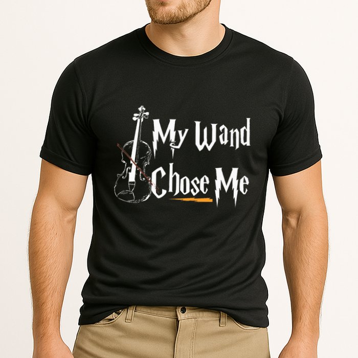 My Wand Chose Me Violin Player Violinist Classic Music Lover Performance Shirt
