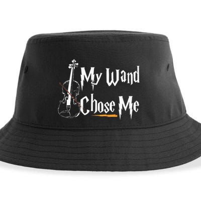 My Wand Chose Me Violin Player Violinist Classic Music Lover Sustainable Bucket Hat
