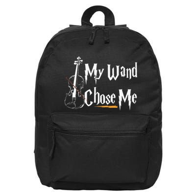 My Wand Chose Me Violin Player Violinist Classic Music Lover 16 in Basic Backpack