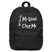 My Wand Chose Me Violin Player Violinist Classic Music Lover 16 in Basic Backpack