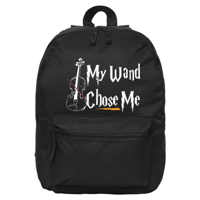 My Wand Chose Me Violin Player Violinist Classic Music Lover 16 in Basic Backpack
