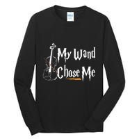 My Wand Chose Me Violin Player Violinist Classic Music Lover Tall Long Sleeve T-Shirt