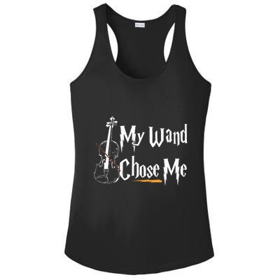 My Wand Chose Me Violin Player Violinist Classic Music Lover Ladies PosiCharge Competitor Racerback Tank