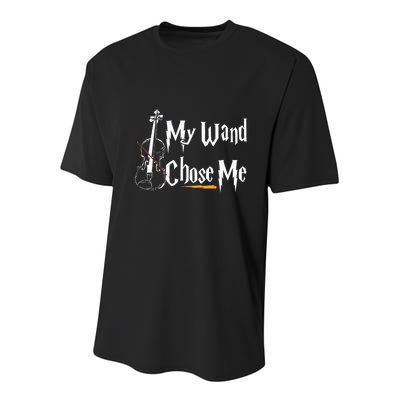 My Wand Chose Me Violin Player Violinist Classic Music Lover Youth Performance Sprint T-Shirt
