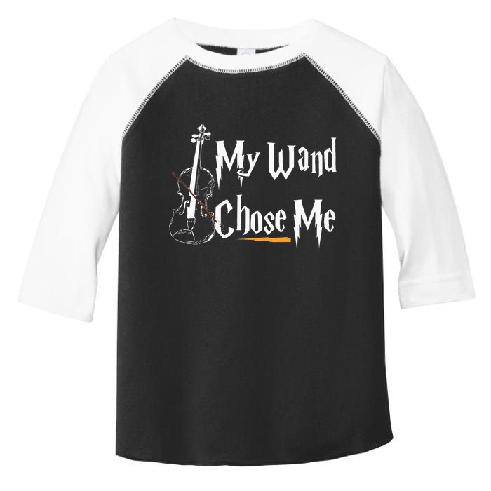 My Wand Chose Me Violin Player Violinist Classic Music Lover Toddler Fine Jersey T-Shirt