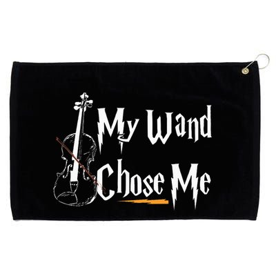 My Wand Chose Me Violin Player Violinist Classic Music Lover Grommeted Golf Towel