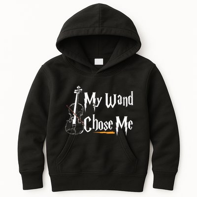 My Wand Chose Me Violin Player Violinist Classic Music Lover Kids Hoodie