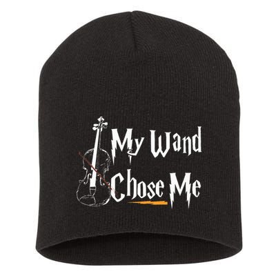 My Wand Chose Me Violin Player Violinist Classic Music Lover Short Acrylic Beanie