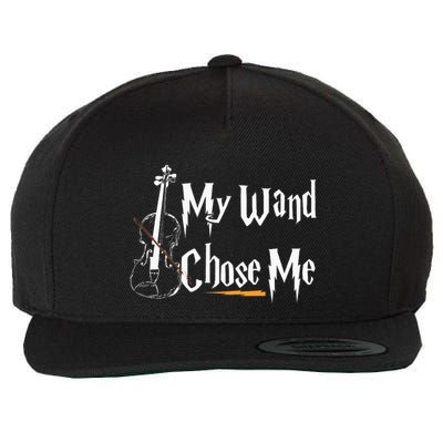 My Wand Chose Me Violin Player Violinist Classic Music Lover Wool Snapback Cap