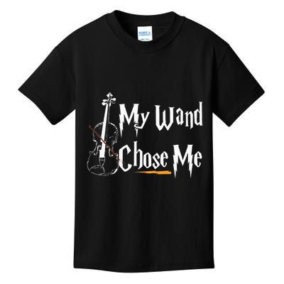 My Wand Chose Me Violin Player Violinist Classic Music Lover Kids T-Shirt