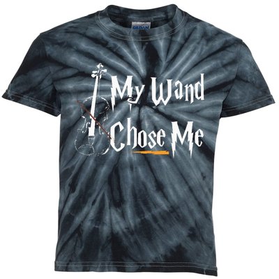 My Wand Chose Me Violin Player Violinist Classic Music Lover Kids Tie-Dye T-Shirt