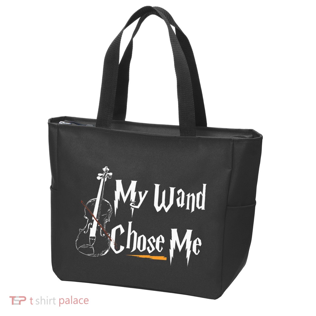 My Wand Chose Me Violin Player Violinist Classic Music Lover Zip Tote Bag