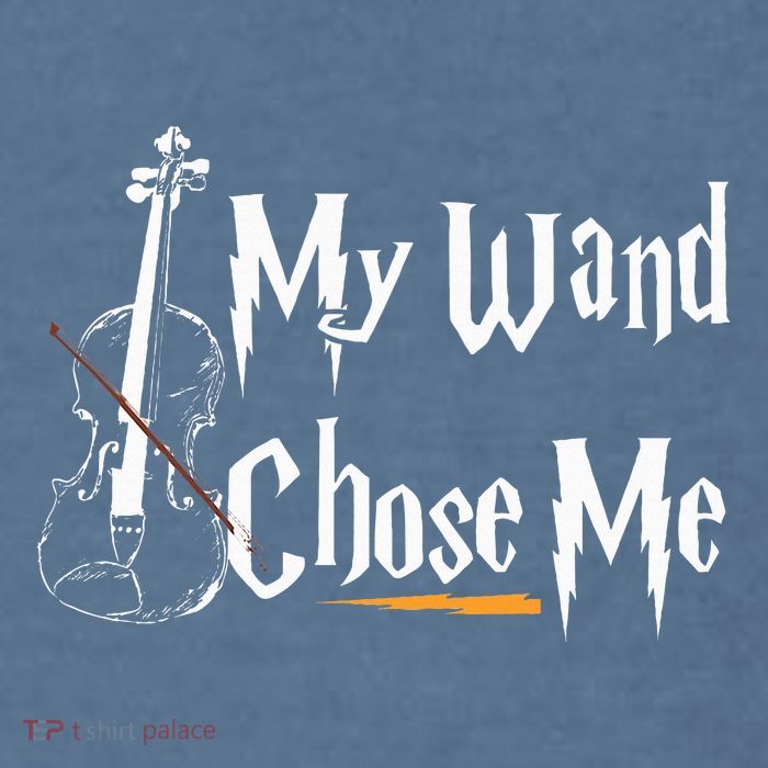 My Wand Chose Me Violin Player Violinist Classic Music Lover Garment-Dyed Sweatshirt