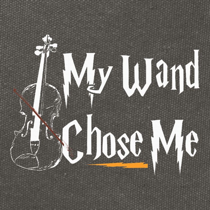 My Wand Chose Me Violin Player Violinist Classic Music Lover Cotton Canvas Backpack