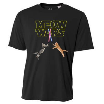 Meow Wars Cat Funny Gifts For Cats Lovers s Cooling Performance Crew T-Shirt