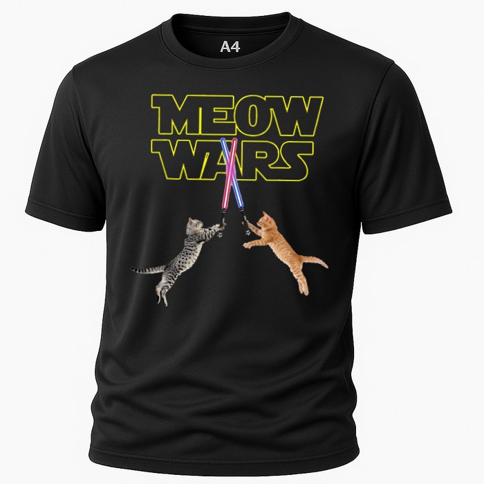 Meow Wars Cat Funny Gifts For Cats Lovers s Cooling Performance Crew T-Shirt