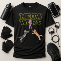 Meow Wars Cat Funny Gifts For Cats Lovers s Cooling Performance Crew T-Shirt
