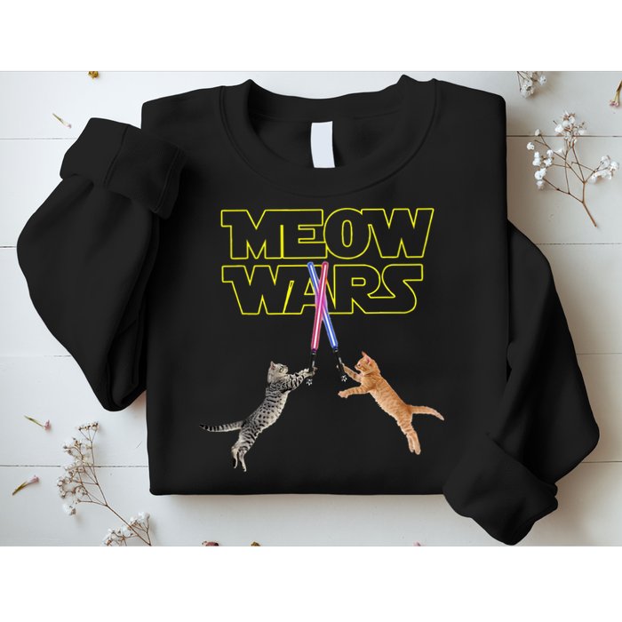 Meow Wars Cat Funny Gifts For Cats Lovers s Sweatshirt