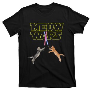 Meow Wars Cat Funny Gifts For Cats Lovers s T-Shirt