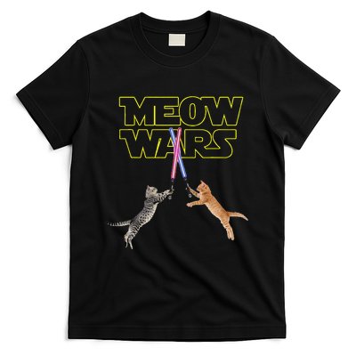 Meow Wars Cat Funny Gifts For Cats Lovers s T-Shirt