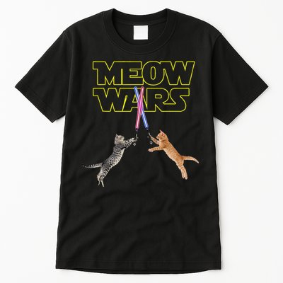 Meow Wars Cat Funny Gifts For Cats Lovers s Tall T-Shirt